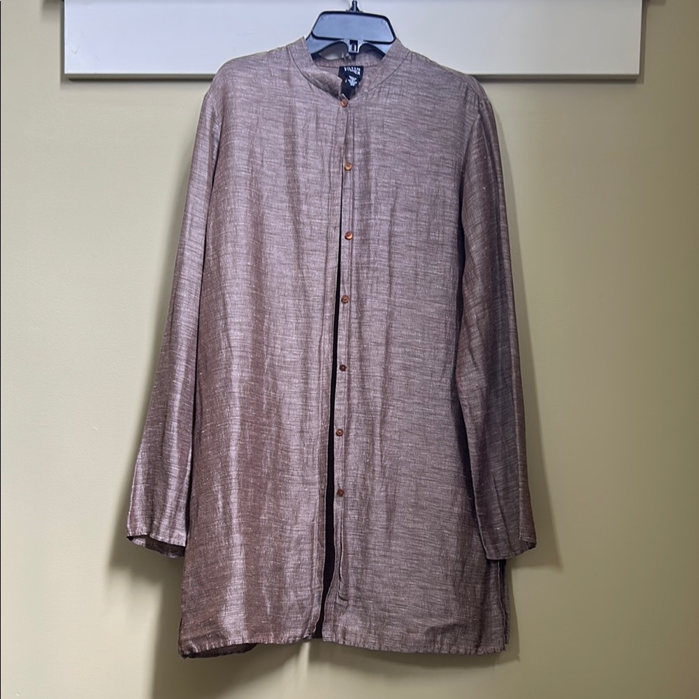 Eileen Fisher silk/linen blend tunic size XS